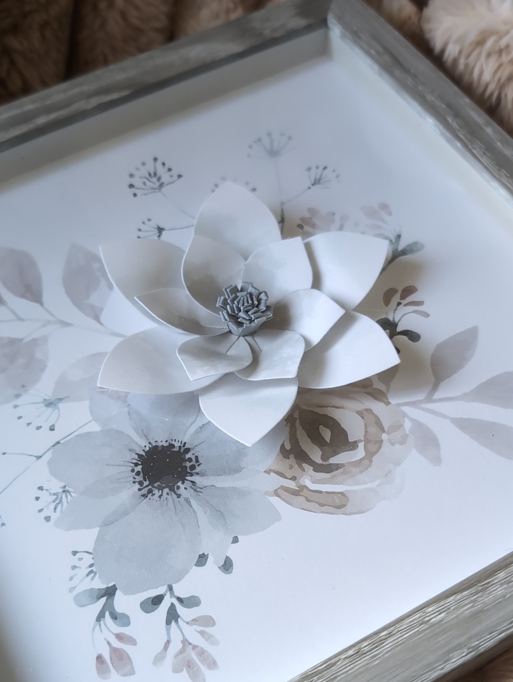 Framed Pink Floral 3D Wall Art Set Of 2 - Picture 5 of 12